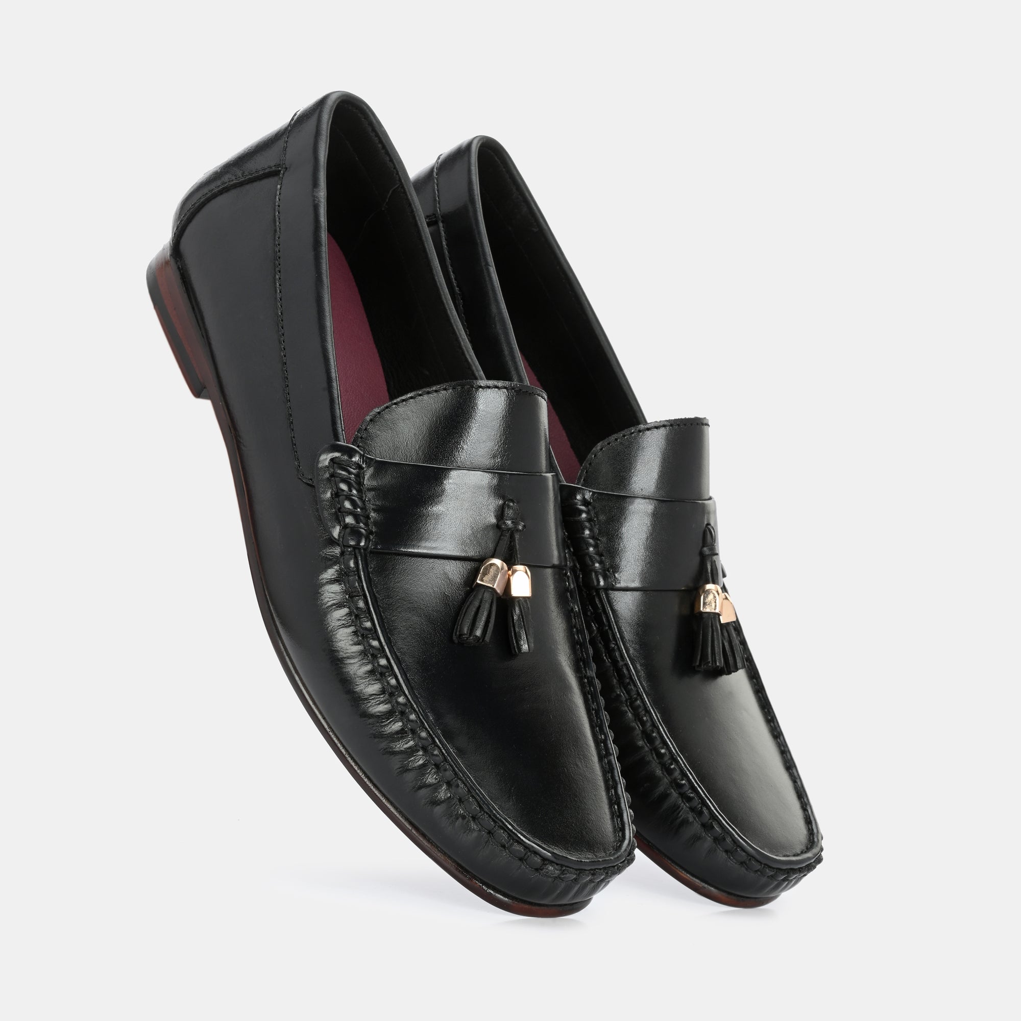 Black Tassel Loafers