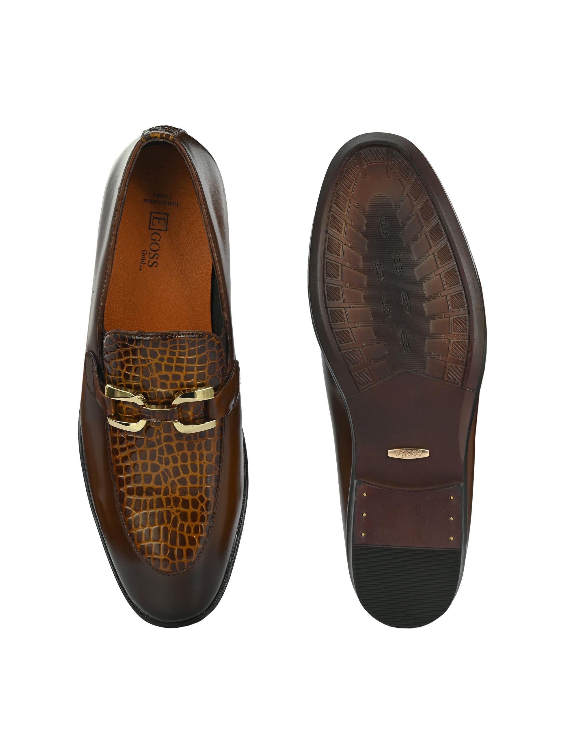 Salmot Platinum Buckled Loafers For Men