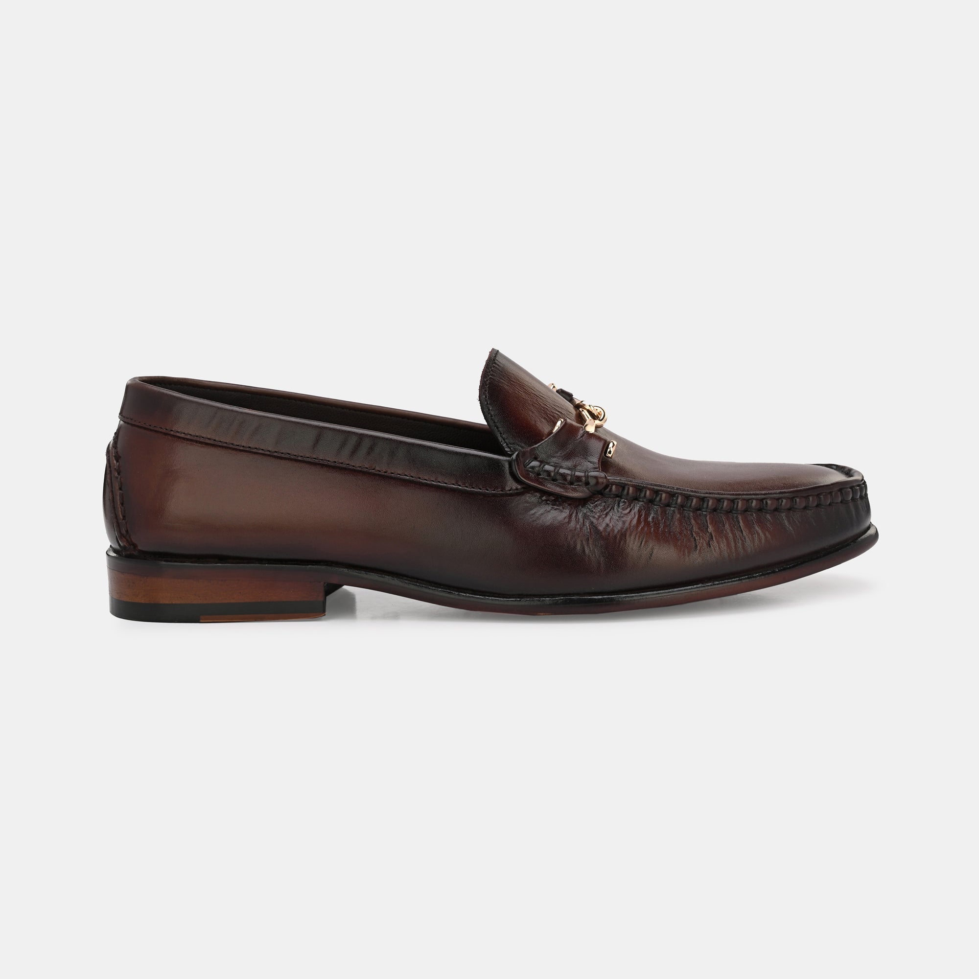 Brown Buckled Loafers