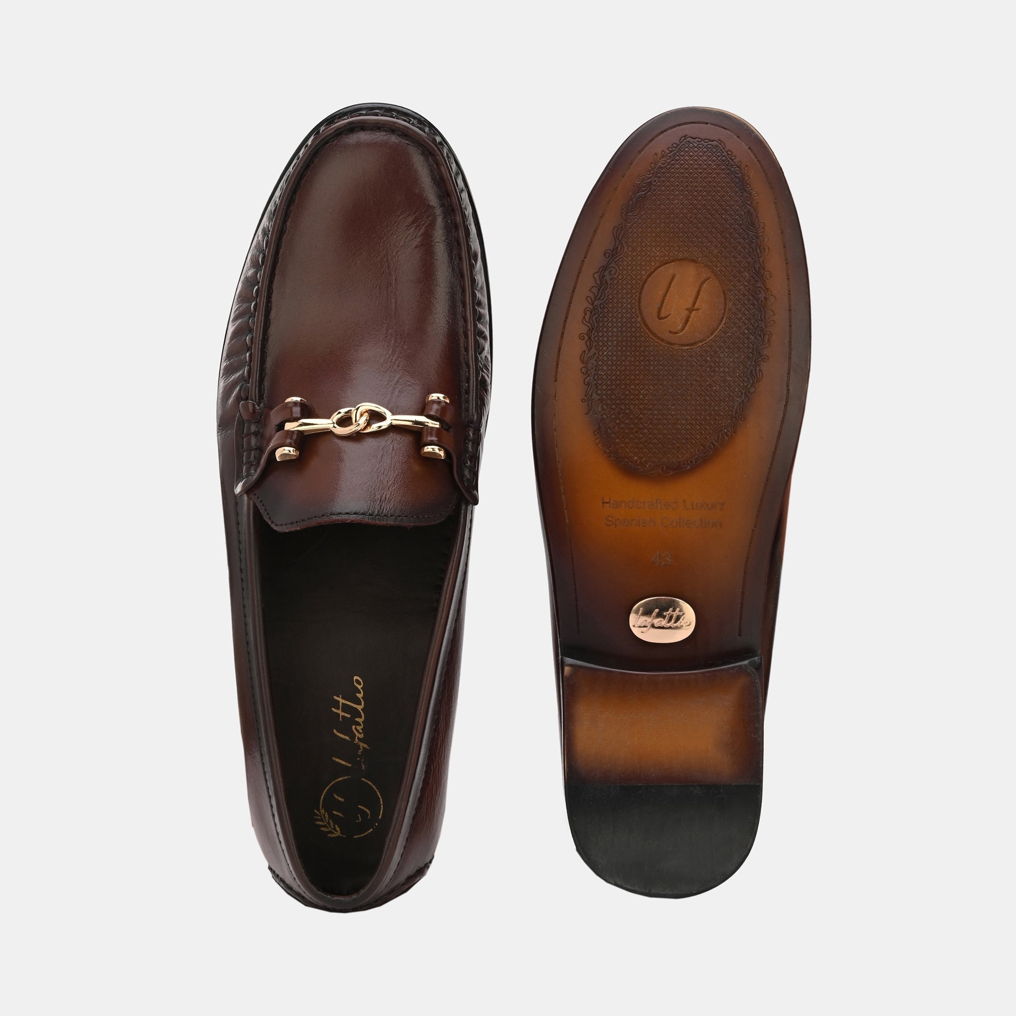 Brown Buckled Loafers