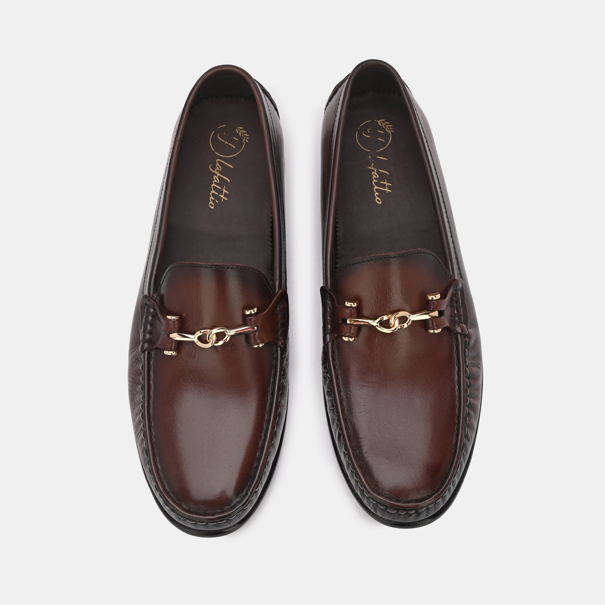 Brown Buckled Loafers