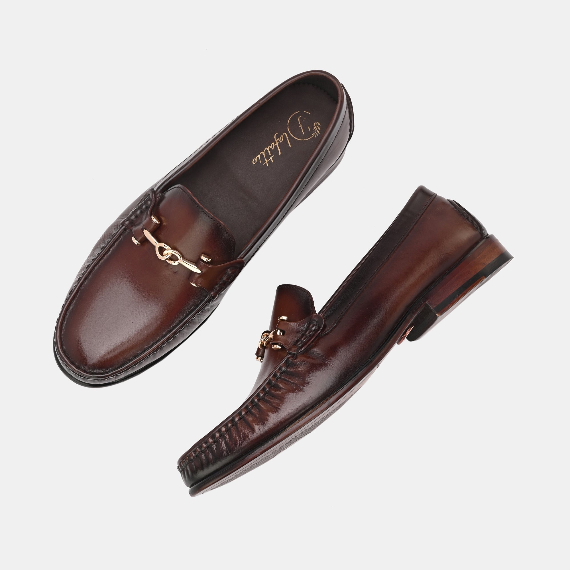 Brown Buckled Loafers