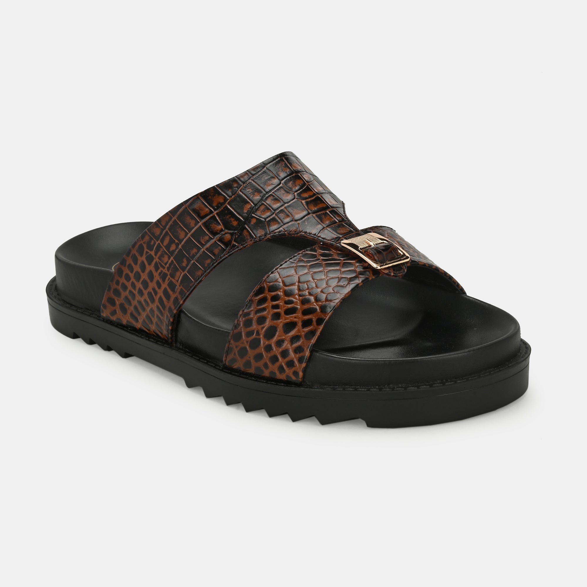 Brown Arba Slippers