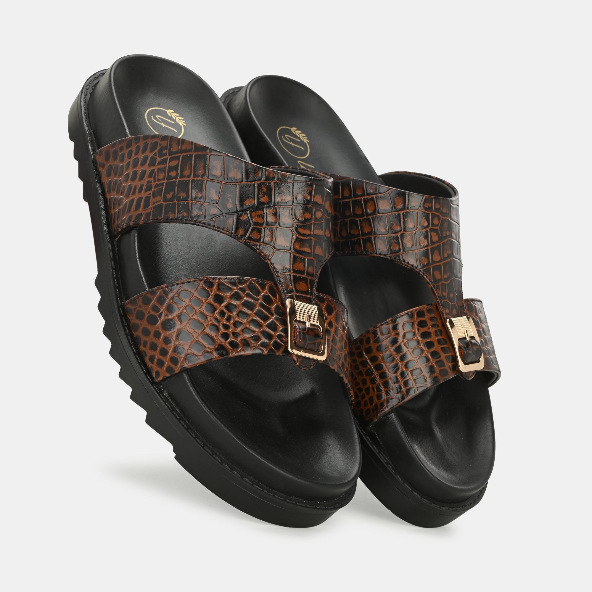 Brown Arba Slippers