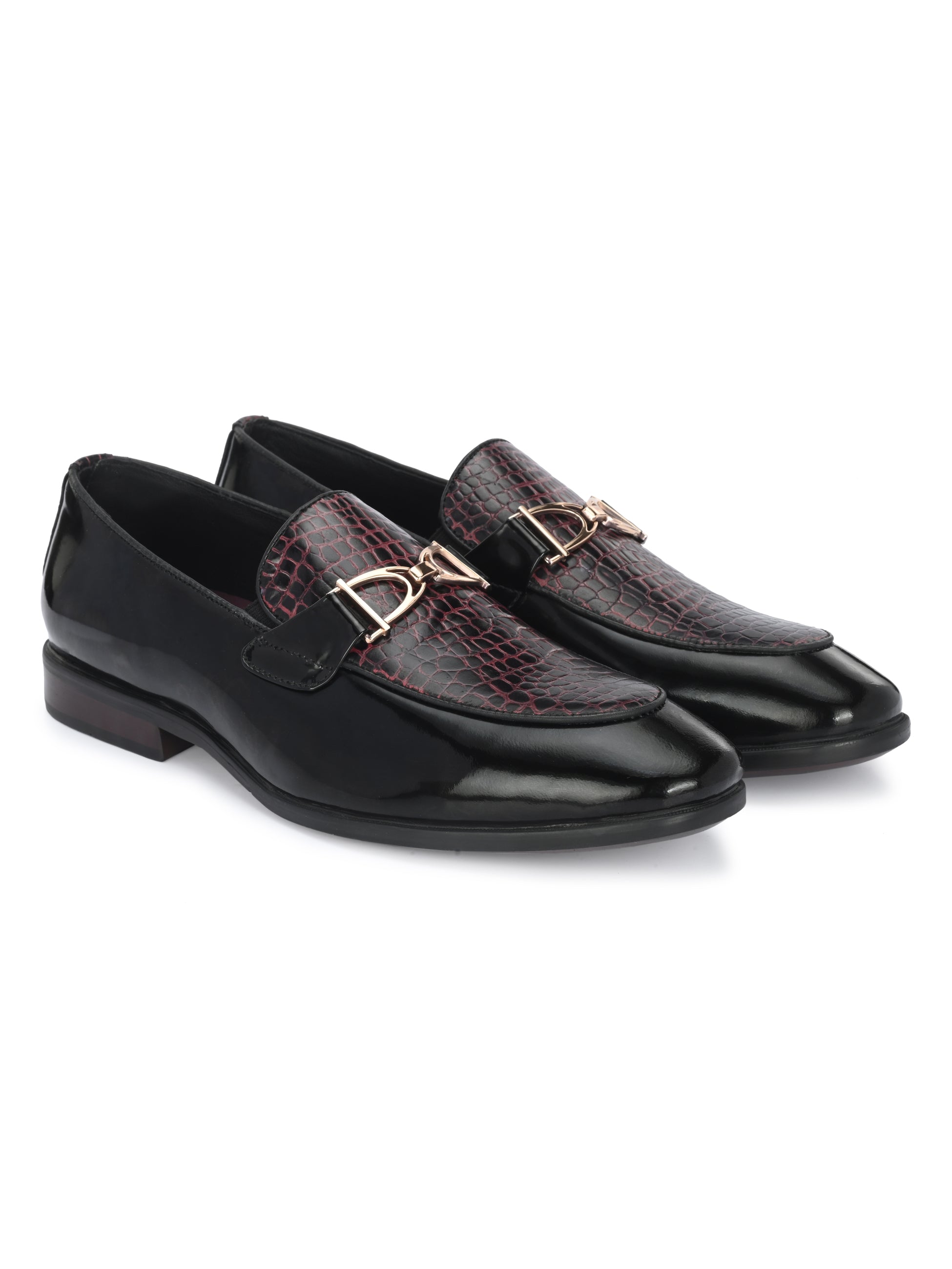 Salmot Platinum Buckled Loafers For Men