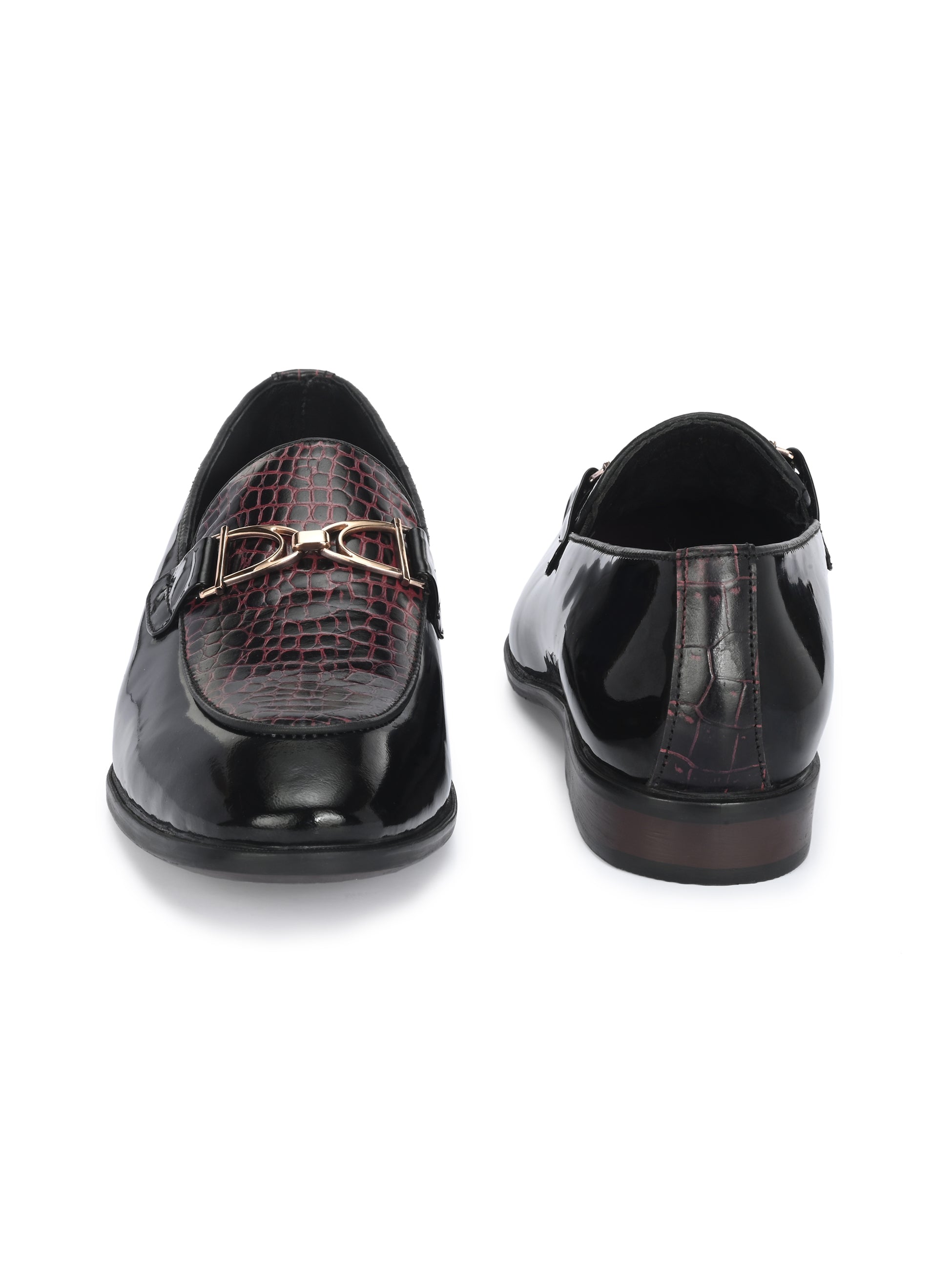 Salmot Platinum Buckled Loafers For Men