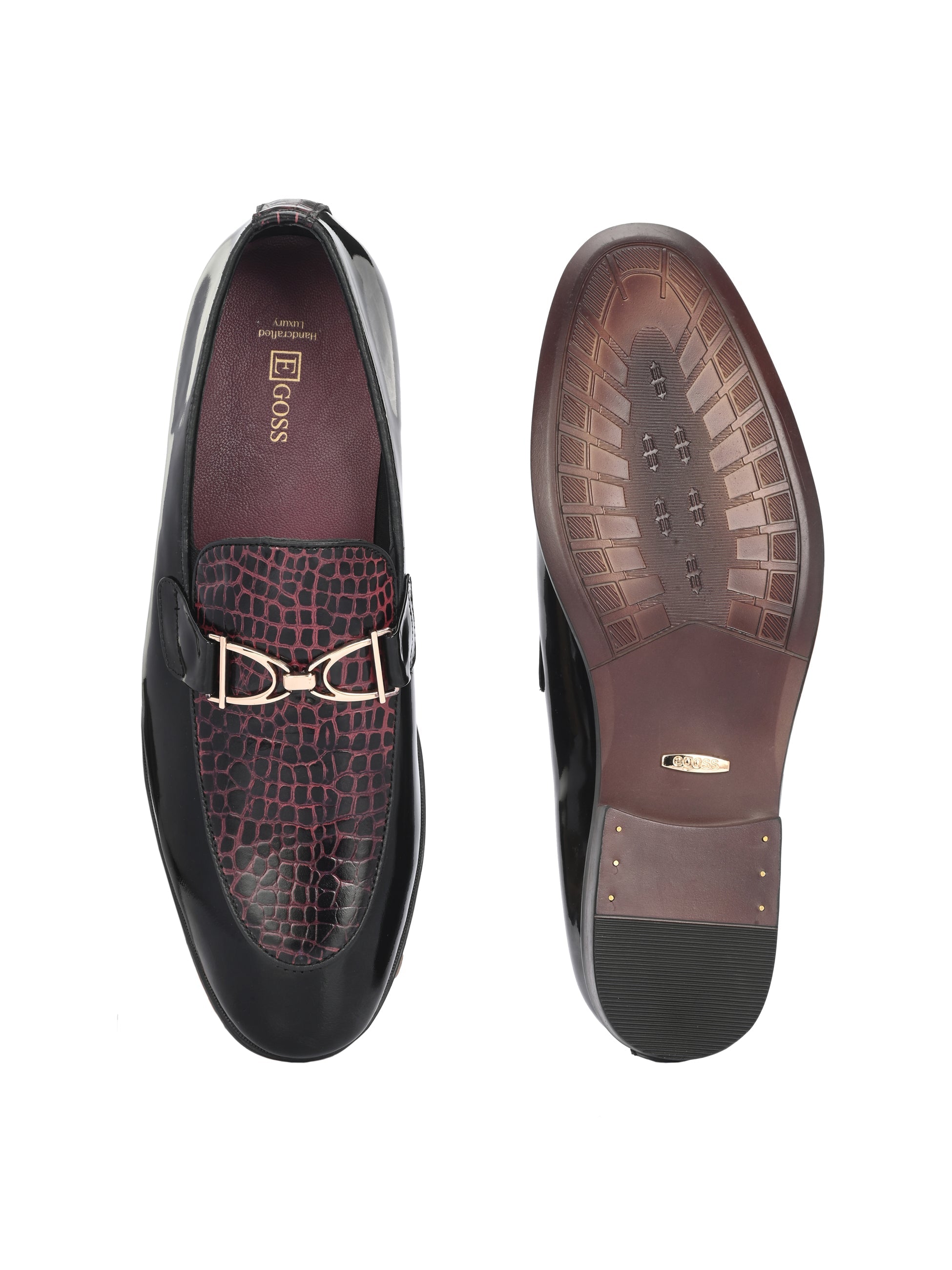 Salmot Platinum Buckled Loafers For Men