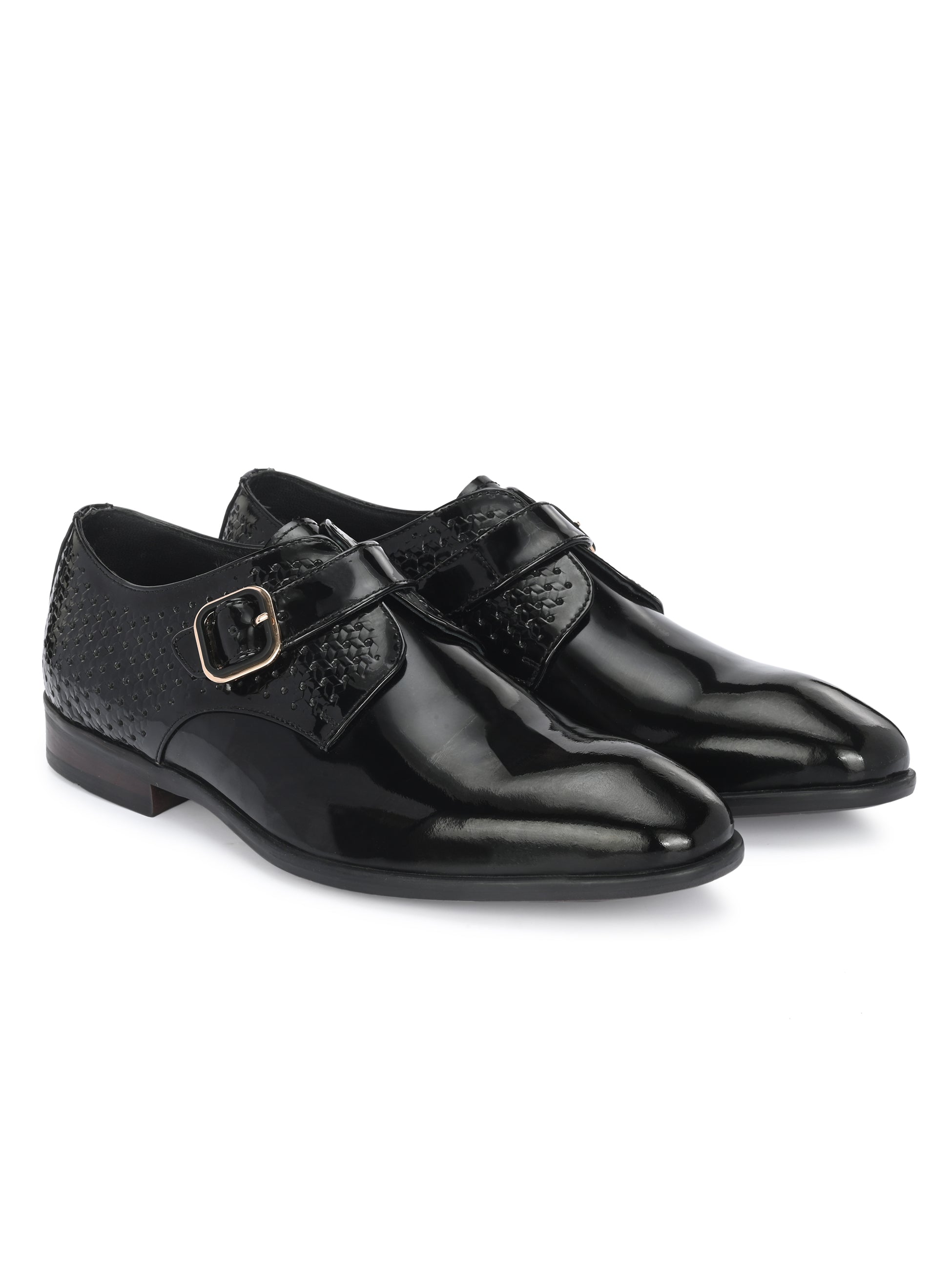 Salmot Platinum Buckled Shoes For Men