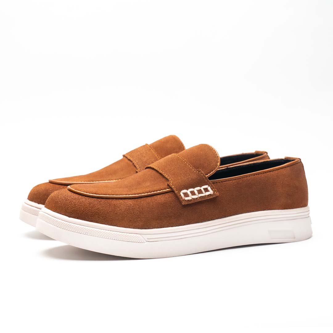 Luxury Suede sneakers Camel - US0036