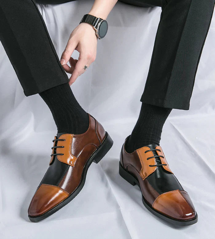 Business Formal Wear Casual Square Toe Large Size Leather Shoes